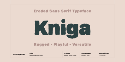 Kniga Font Poster 1
