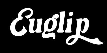 Euglip Font Poster 1