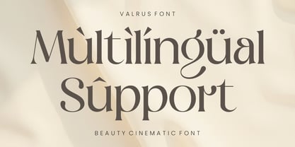 Valrus Font Poster 6