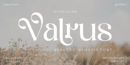 Valrus Font Poster 1