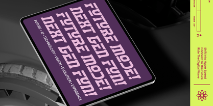 Quantum Orbitals Signal Font Poster 3