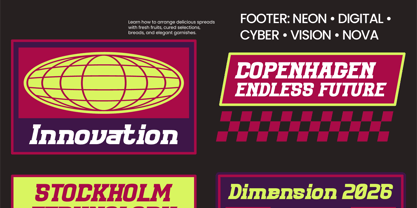 Quantum Orbitals Signal Font Poster 10
