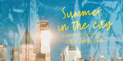 Summer In The City Font Poster 1