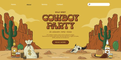 Dusty Rodeo Font Poster 3