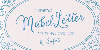 Mabel Letter Font Poster 1