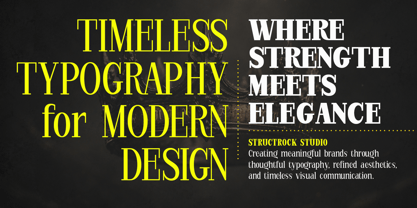 StructRock Font Poster 3