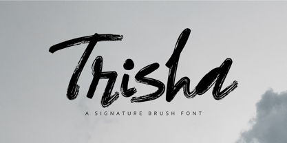 Trisha Font Poster 1
