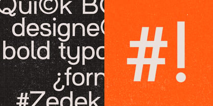 WT Zedek Font Poster 9