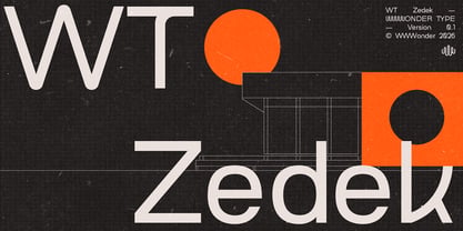 WT Zedek Font Poster 1