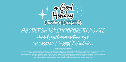 Good Holiday Font Poster 7