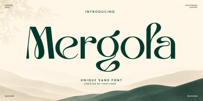 Mergola Font Poster 1