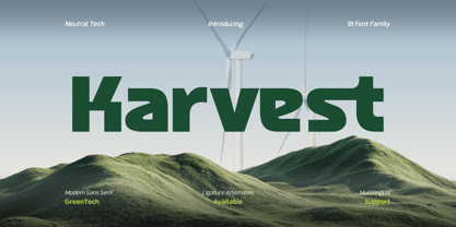 Karvest Font Poster 1