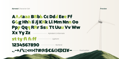 Karvest Font Poster 8