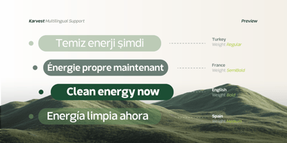 Karvest Font Poster 9