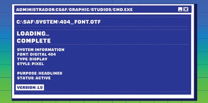 Digital404 Font Poster 6