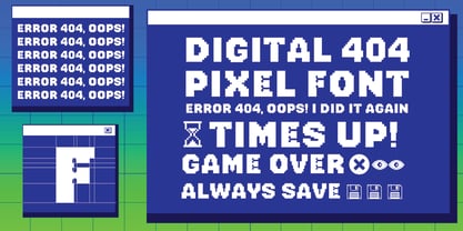 Digital404 Font Poster 2