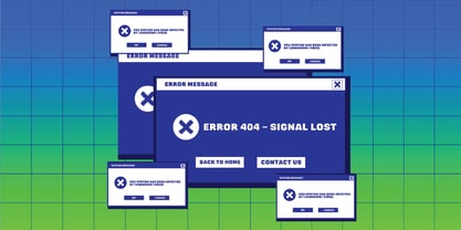 Digital404 Font Poster 3