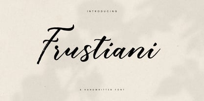 Frustiani Font Poster 1