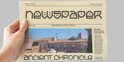 Fancro Mono Font Poster 3