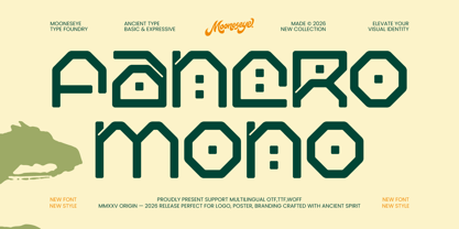 Fancro Mono Font Poster 1