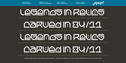 Fancro Mono Font Poster 8