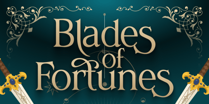 Blades of Fortunes Font Poster 1