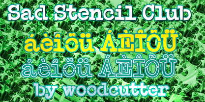 Sad Stencil Club Font Poster 2