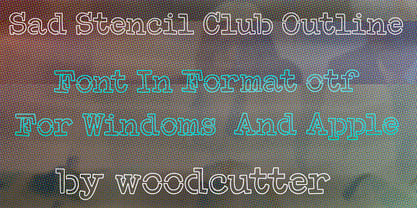 Sad Stencil Club Font Poster 4
