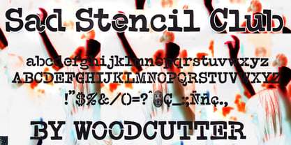 Sad Stencil Club Font Poster 5