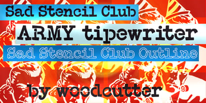 Sad Stencil Club Font Poster 1