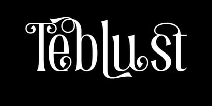 Teblust Font Poster 1