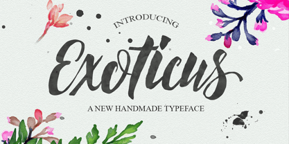 Exoticus Font Poster 1