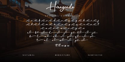 Hiragenda Font Poster 14