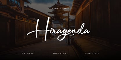 Hiragenda Font Poster 1