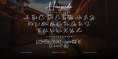 Hiragenda Font Poster 13