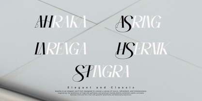 Asenta Font Poster 6