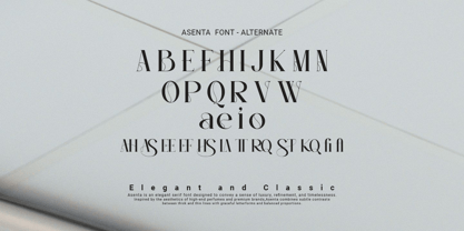 Asenta Font Poster 5