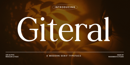 Giteral Font Poster 1