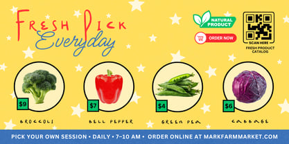 Summer Market Font Poster 3