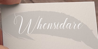 Whensidare Font Poster 1