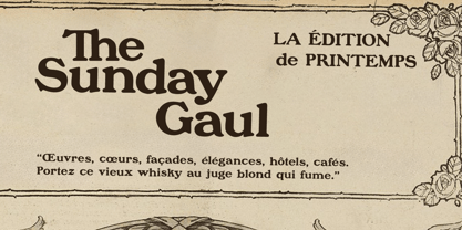 Sunday Gaul Font Poster 1