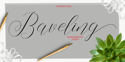Baveling Font Poster 1