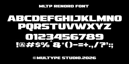 MLTP Renord Font Poster 13