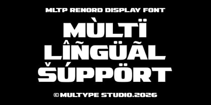 MLTP Renord Font Poster 14