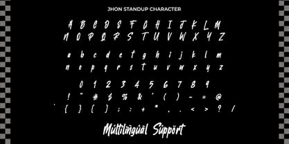 Jhon Stanick Font Poster 9