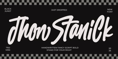 Jhon Stanick Font Poster 1