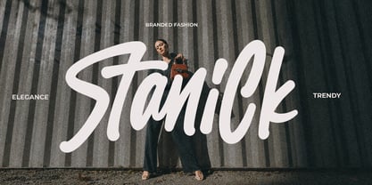 Jhon Stanick Font Poster 4