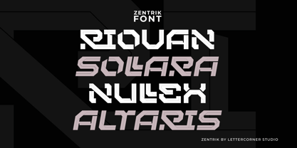 Zentrik Font Poster 4