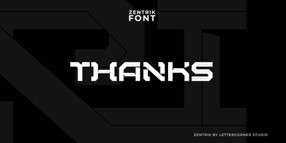 Zentrik Font Poster 5