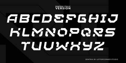Zentrik Font Poster 2